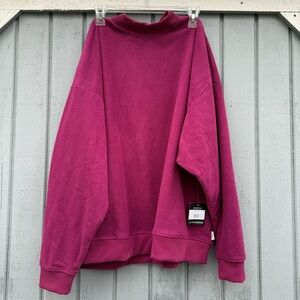 NWT Eddie Bauer Vibrant fuchsia Sweatshirt Size XL Tall